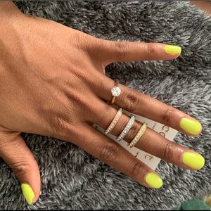 14K Gold Plated Stackable Rings